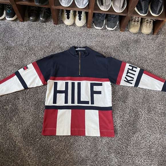 Kith Other - Kith x Tommy Hilfiger Color Block Logo Quarter-Zip